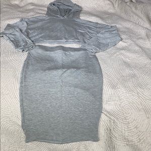 Crop skirt set